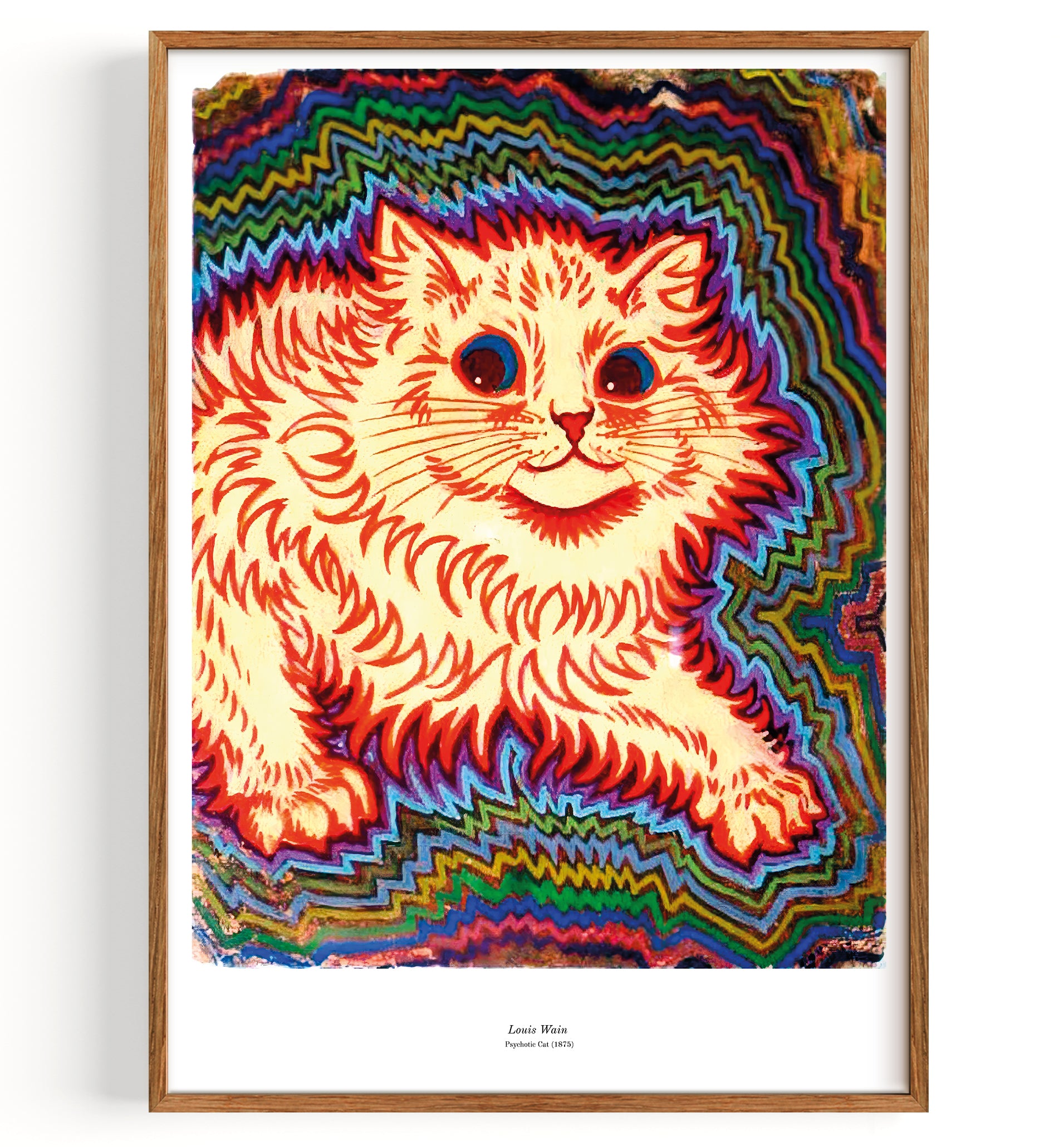 Les chats à la pleine lune de Louis Wain en poster, tableau sur toile et plus Les chats à la pleine lune de Louis Wain en poster, tableau sur toile et plus
