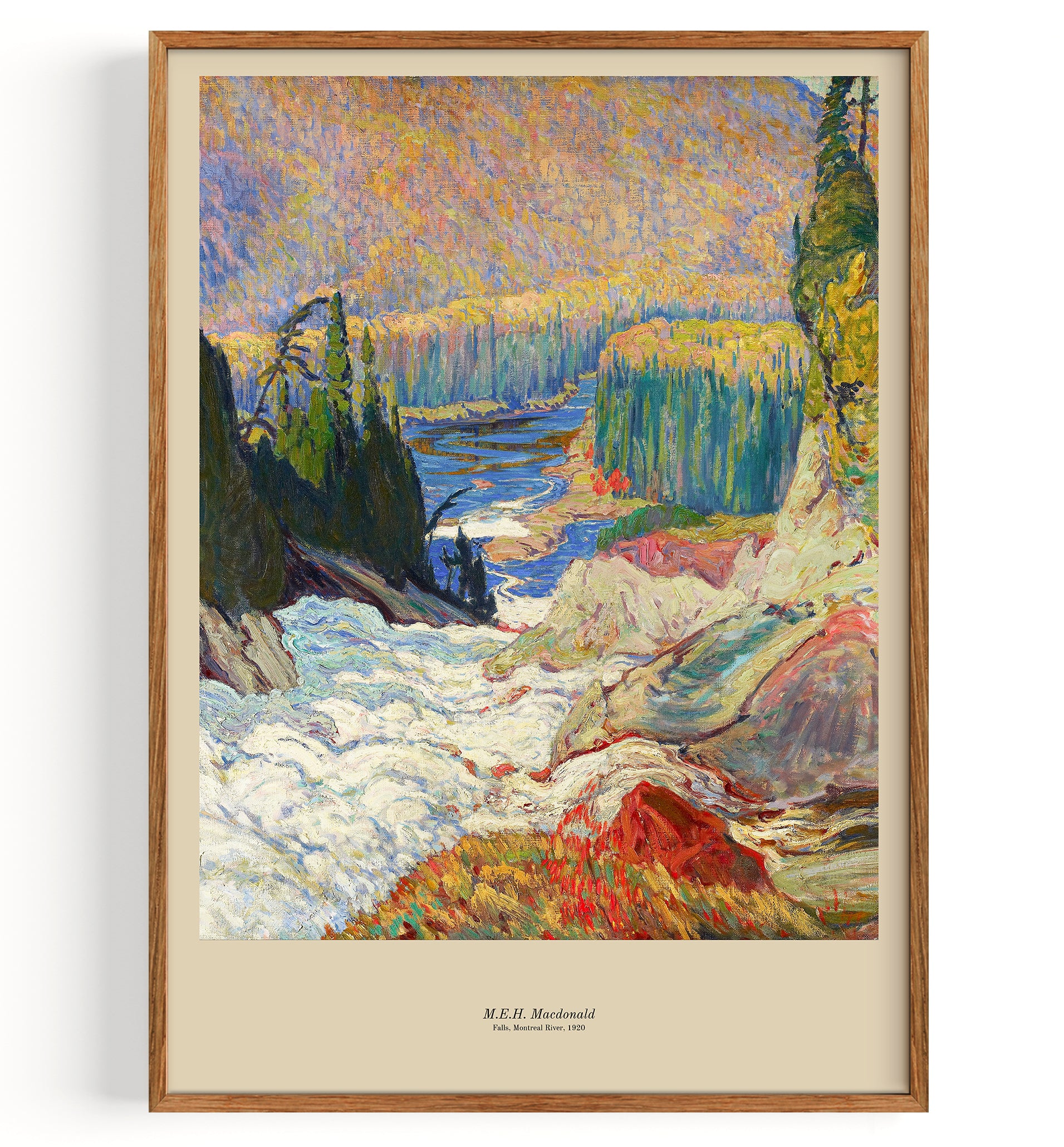 Falls Montreal River (1920) by JEH Mac Donald Fine Art Print, Art