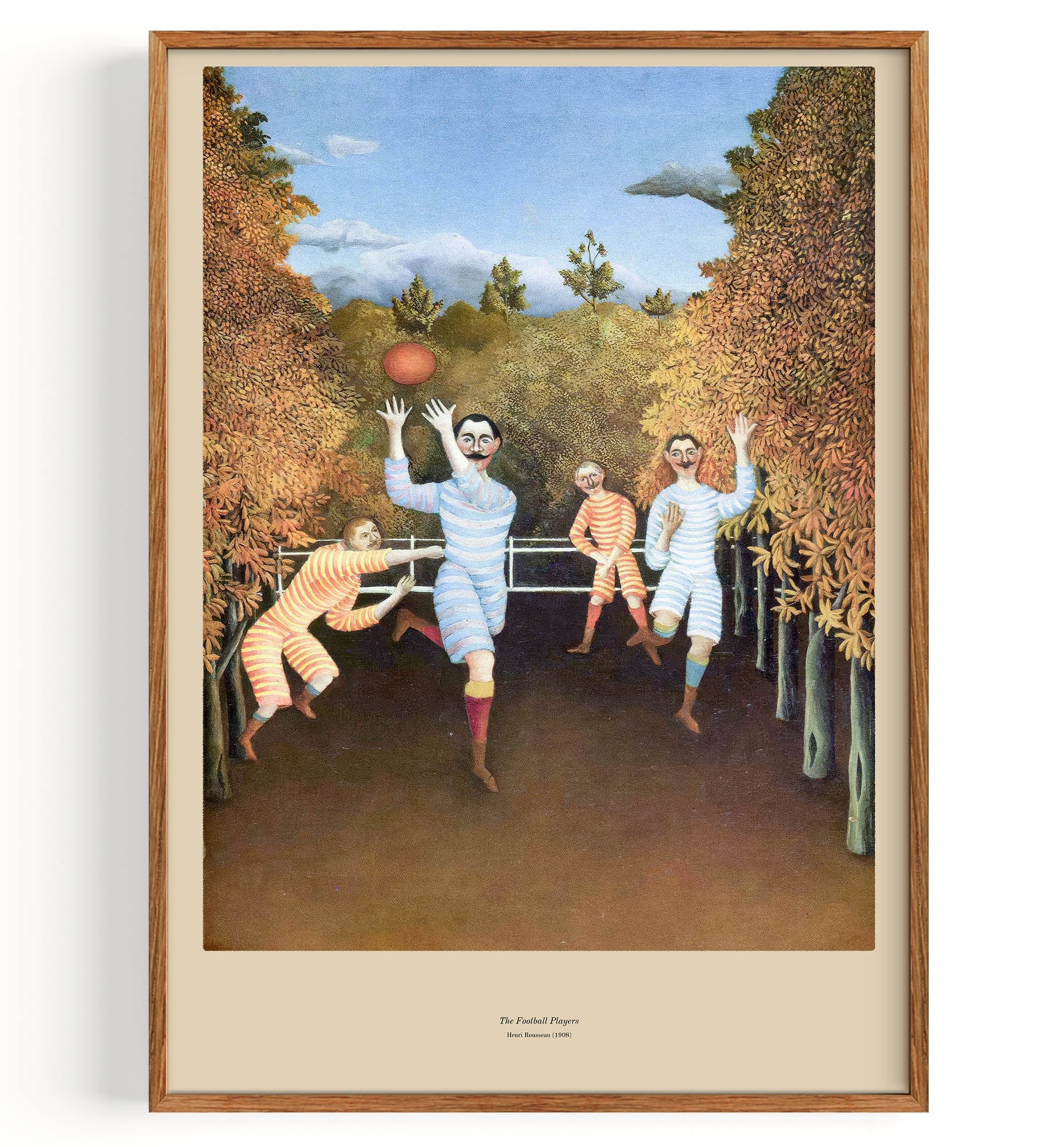 Les joueurs de football (1908) de Henri Rousseau Impression d'art