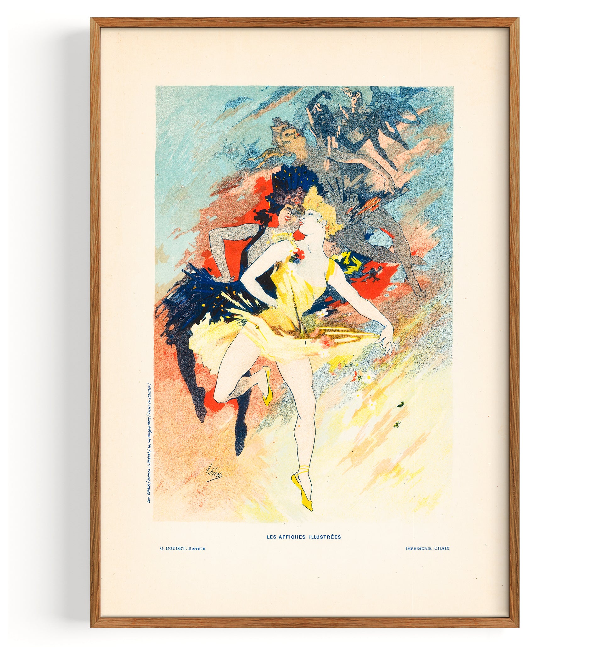 Dance (1896) by Jules Cheret Fine Art Print, Art Print, Poster