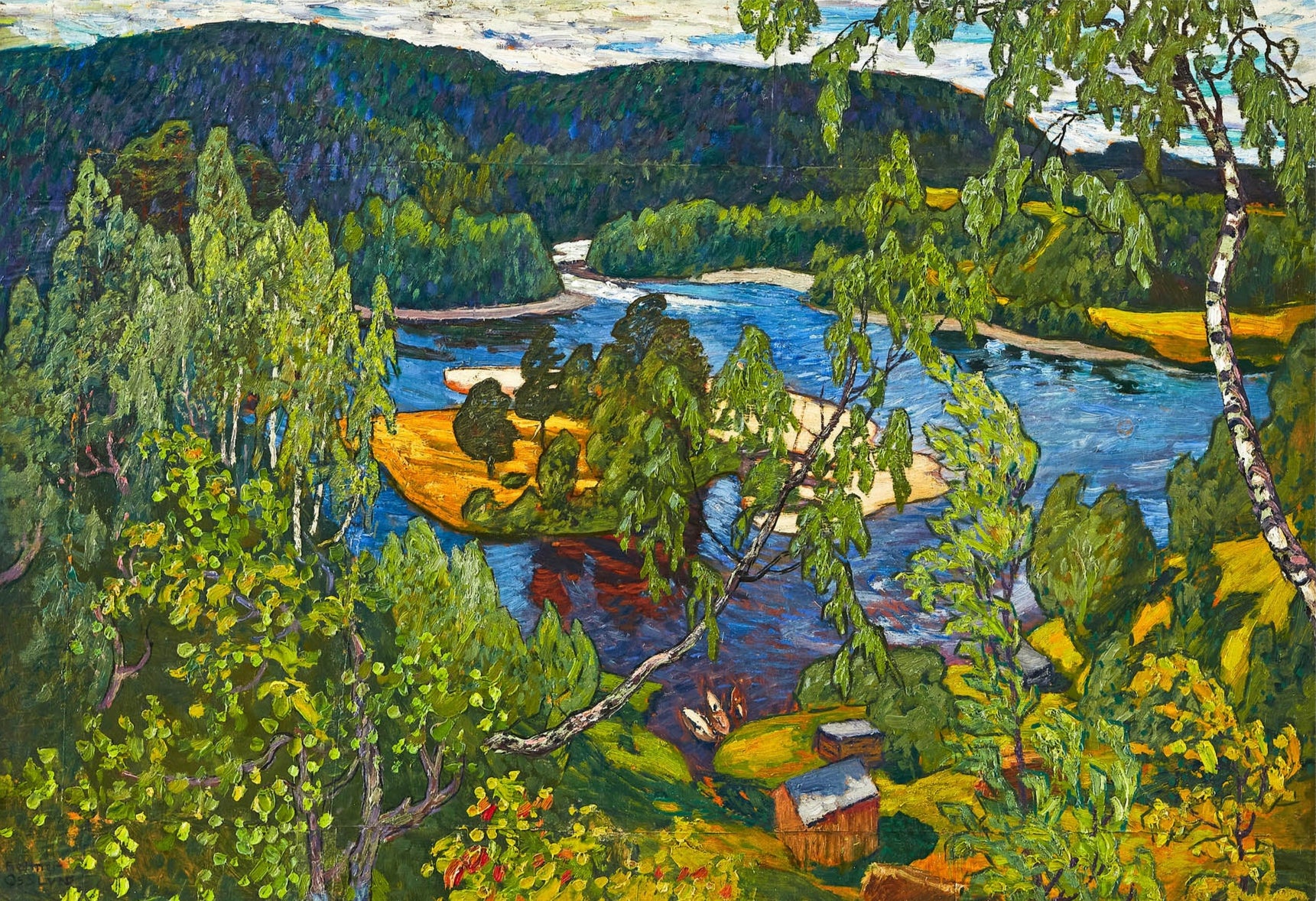 Zomers landschap, Ramsele (1915-1916)
