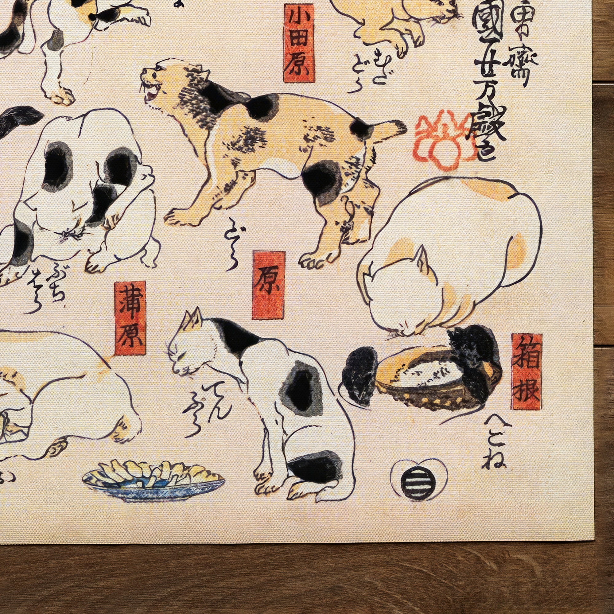 Cats Suggested by the Fifty three Stations of the Tōkaidō nr2 (1847)
