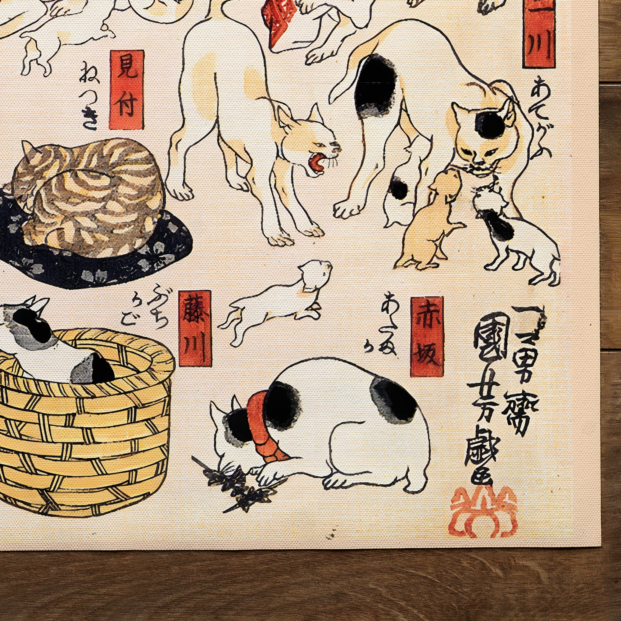 Cats Suggested by the Fifty three Stations of the Tōkaidō (1847)