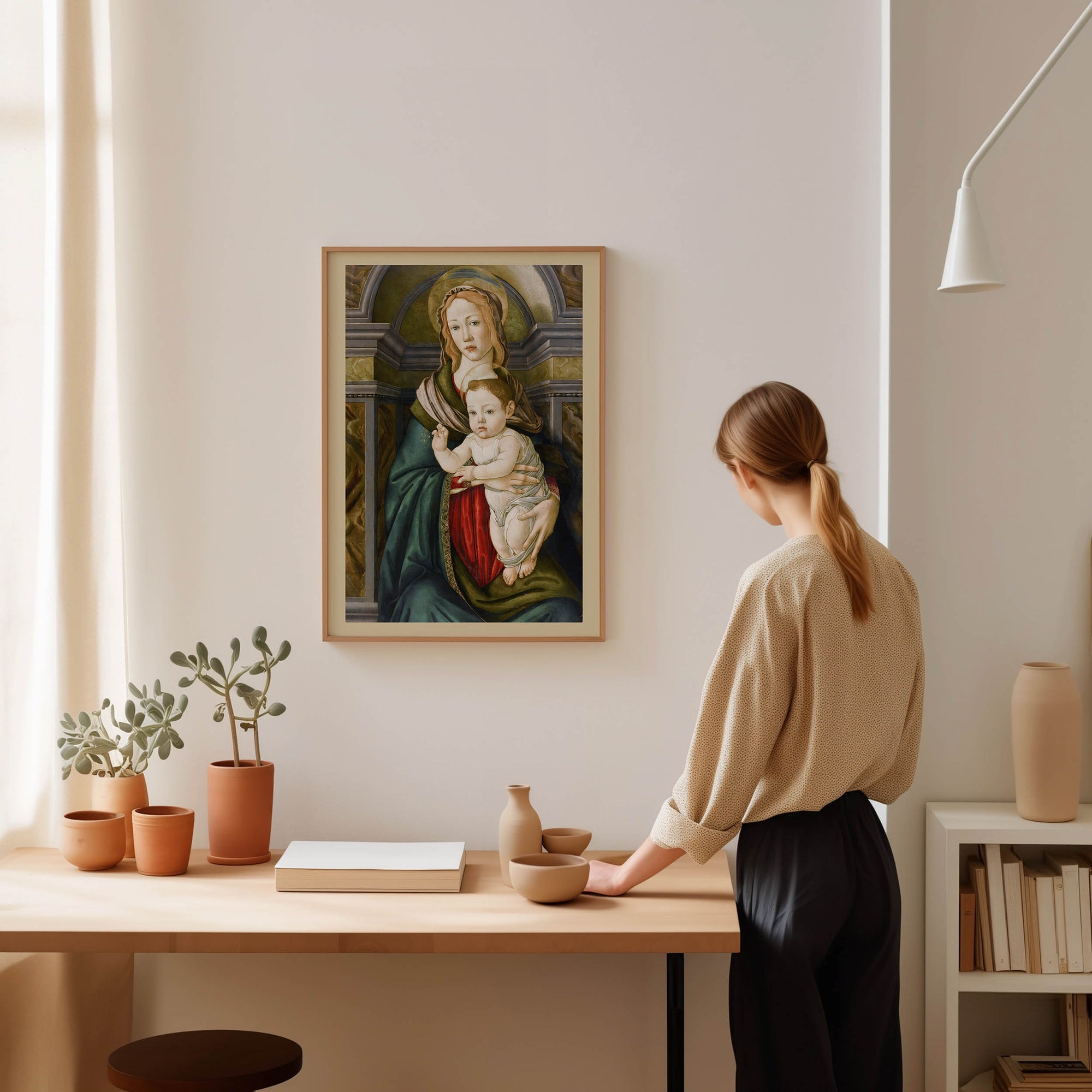 The Madonna and Child (Botticelli and Workshop) (1490)