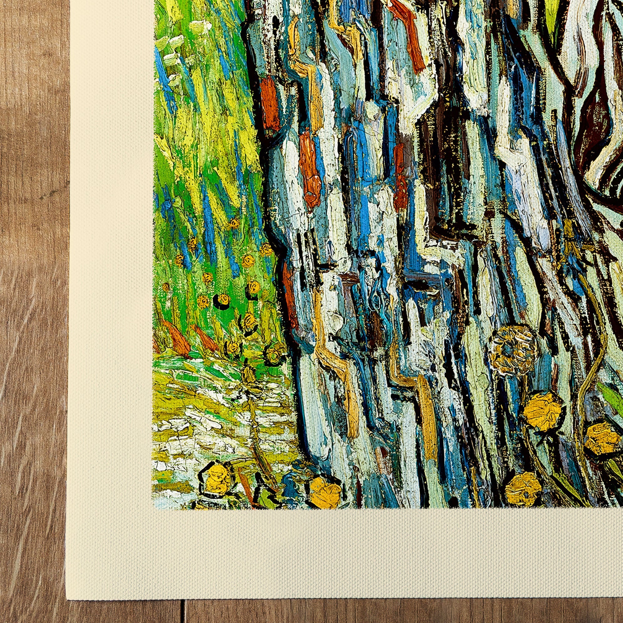 Tree trunks in the grass (1890)