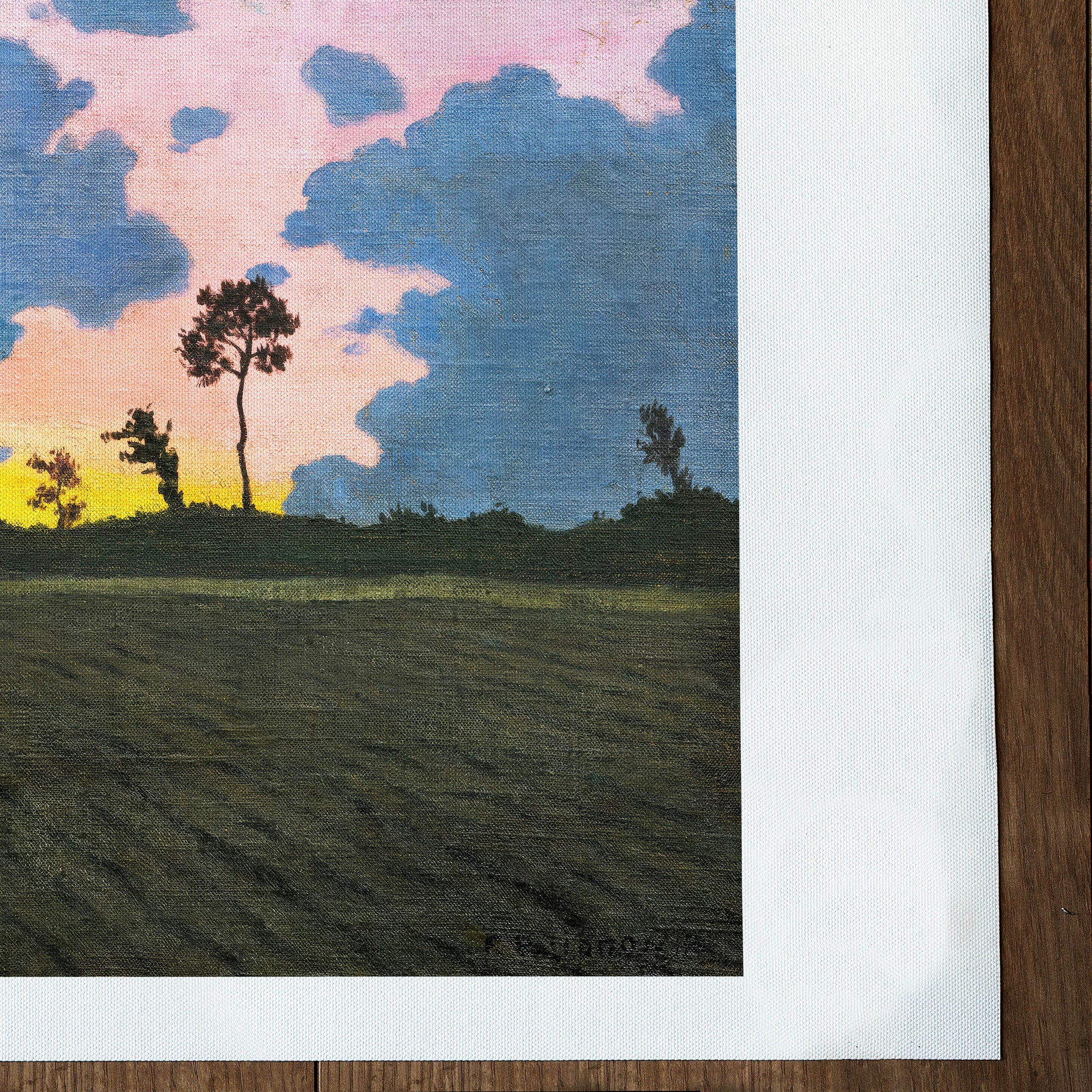 Coucher de soleil, nuages ​​bleus (1918)
