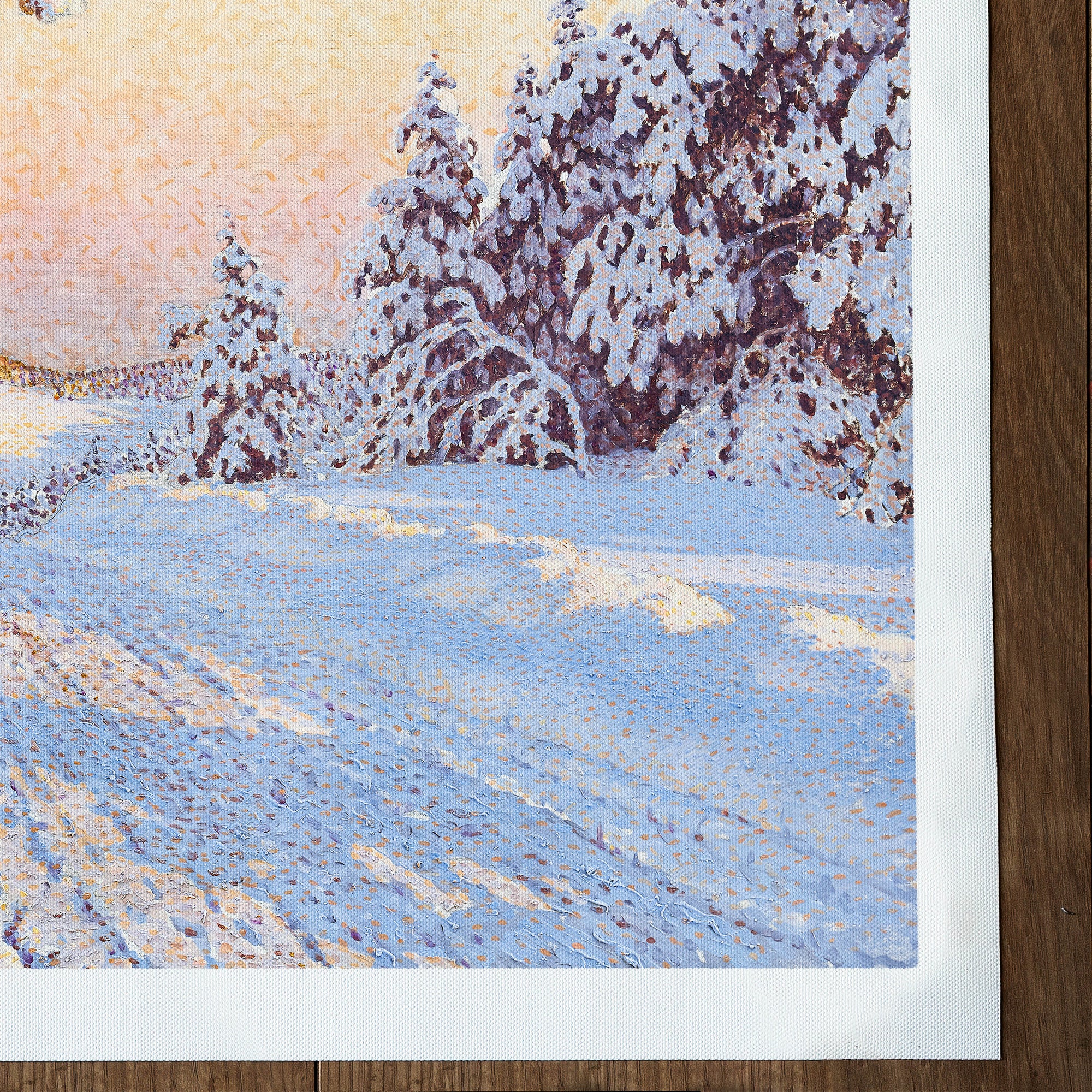 Route d'hiver dans la campagne enneigée (1868-1948)