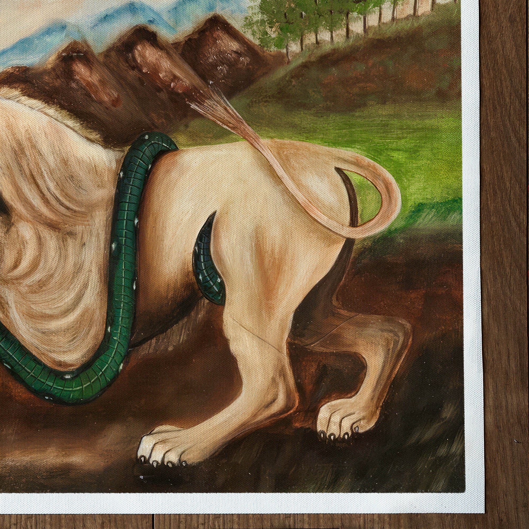 Lion dévorant un boa (1844-1910)