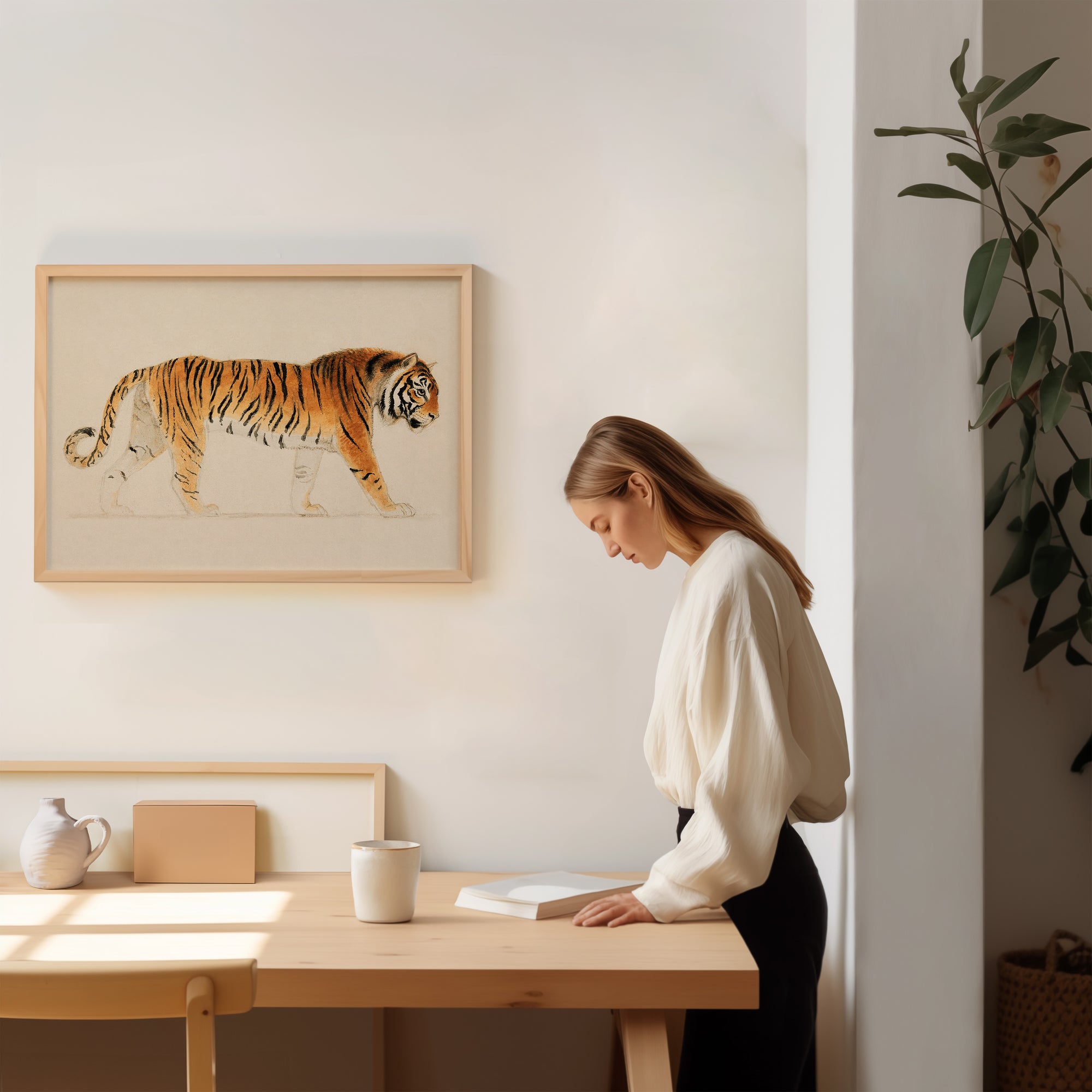 Tigre marchant vers la droite (1755-1834)