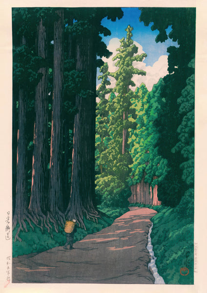 日の木 NikkoKaido_1930_-Hasui-