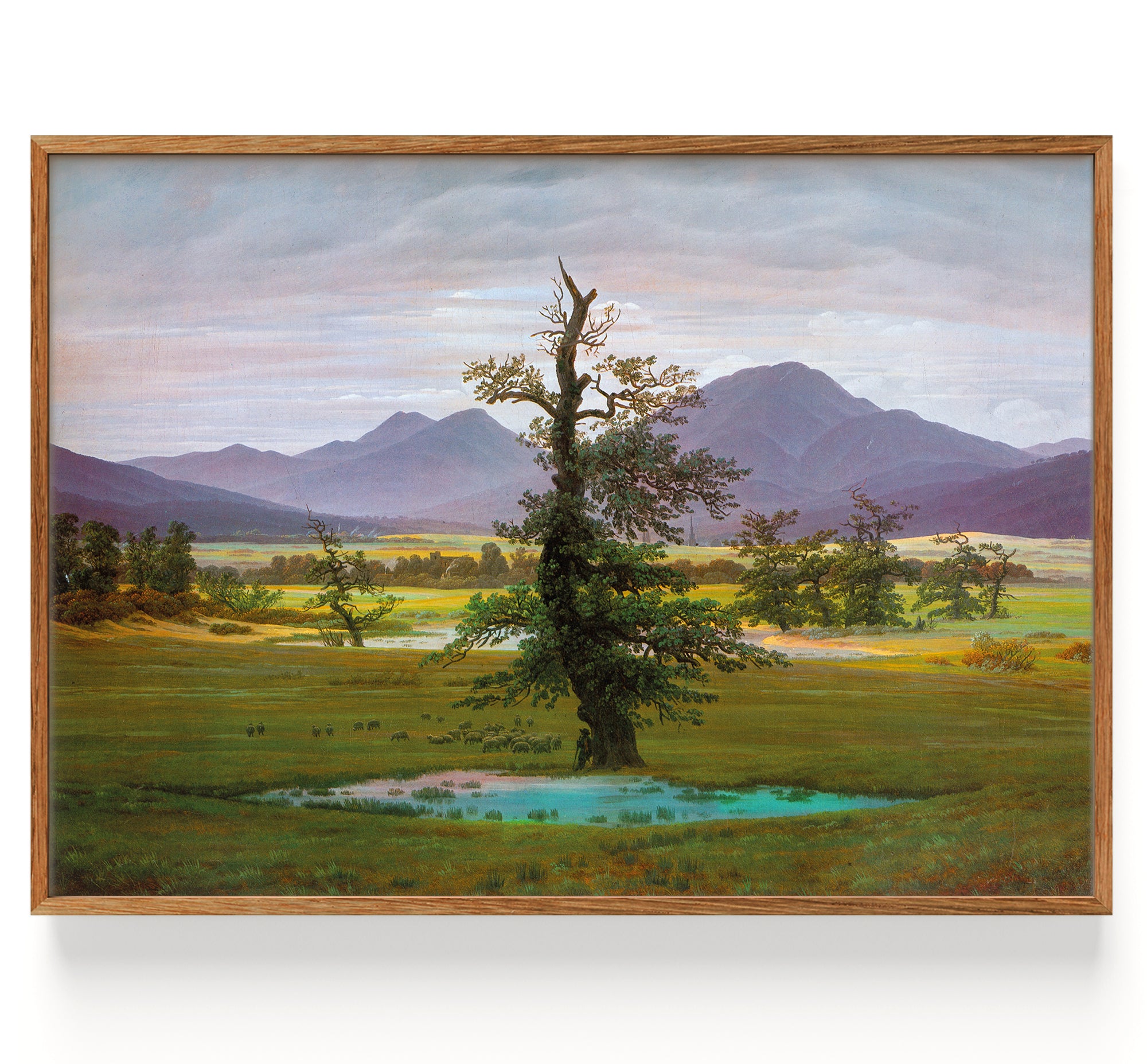 Village landscape at morning light (1822)