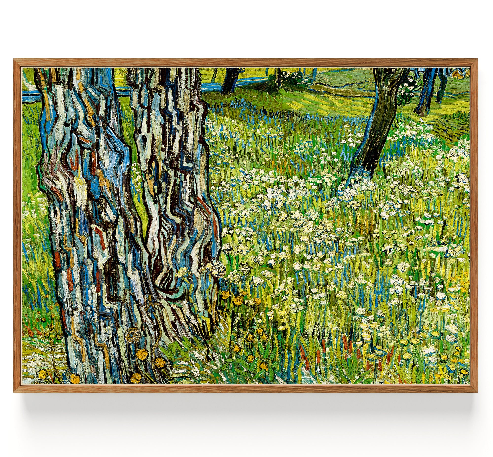 Tree trunks in the grass (1890)