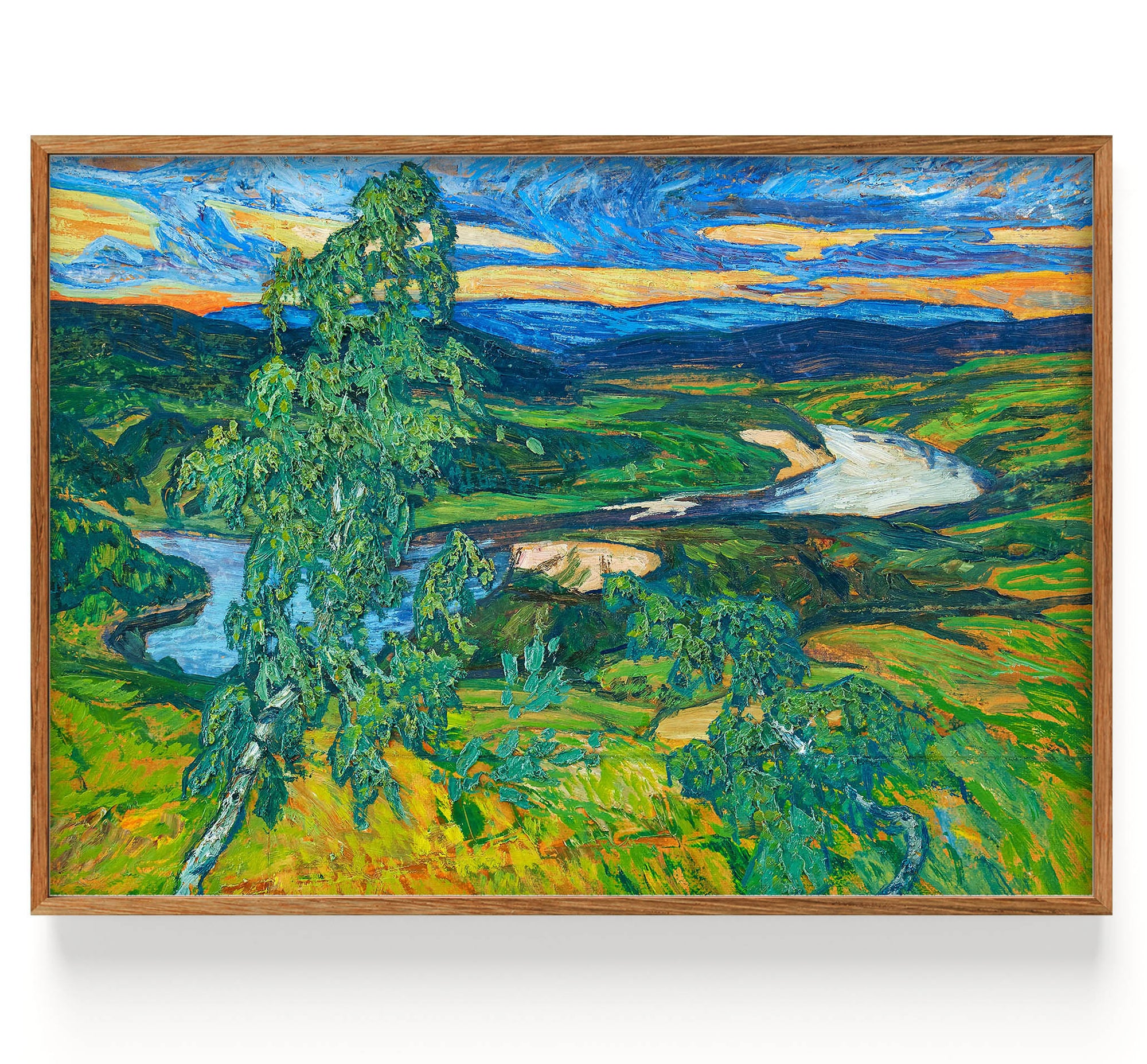 Paisaje con abedul (Abedul y acantilados) (1917)