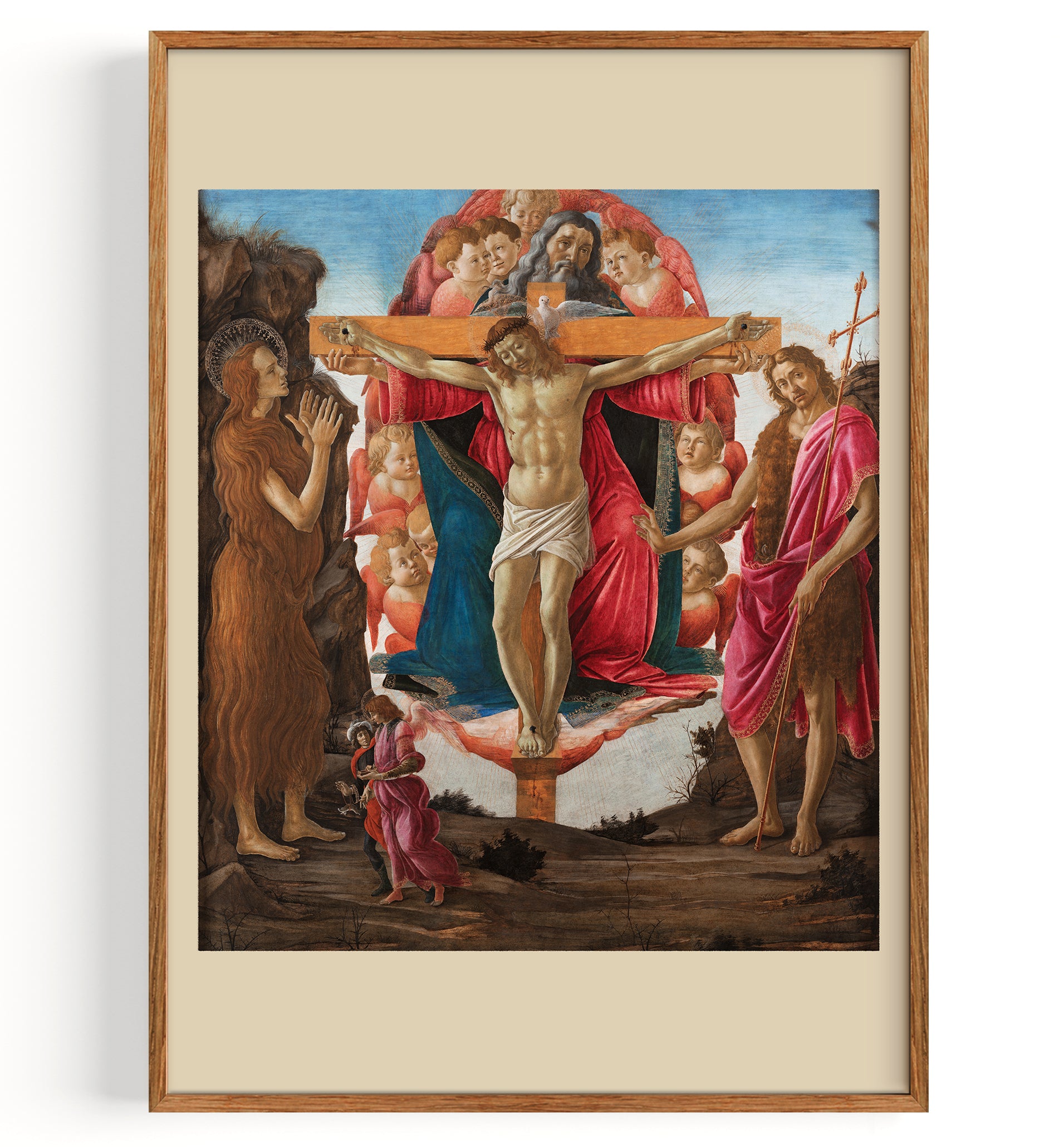 Trinity with Saint Mary Magdalen and Saint John the Baptist, Archangel Raphael and Tobias (1491 1494)