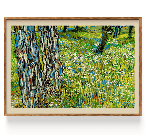 Troncs d'arbres dans l'herbe (1890)