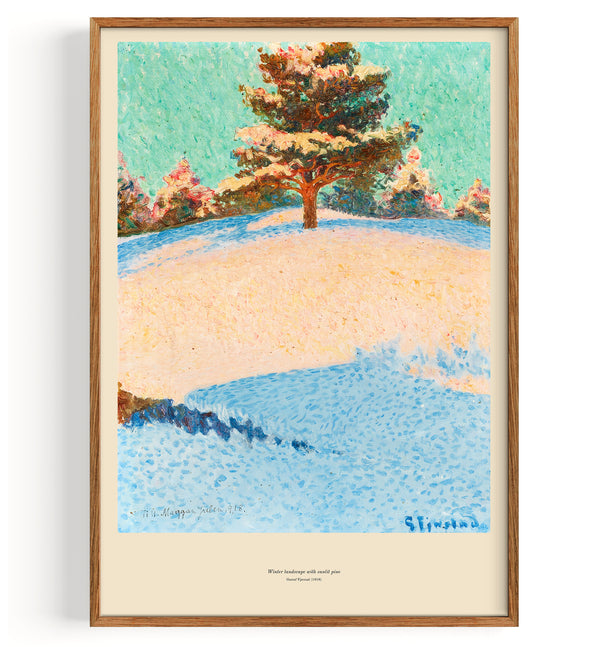 Paysage d'hiver avec pins ensoleillés (1918)