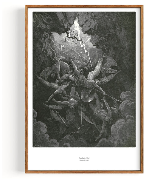 The Mouth Of Hell (1866) by Gustave Dore Fine Art Print, Art Print