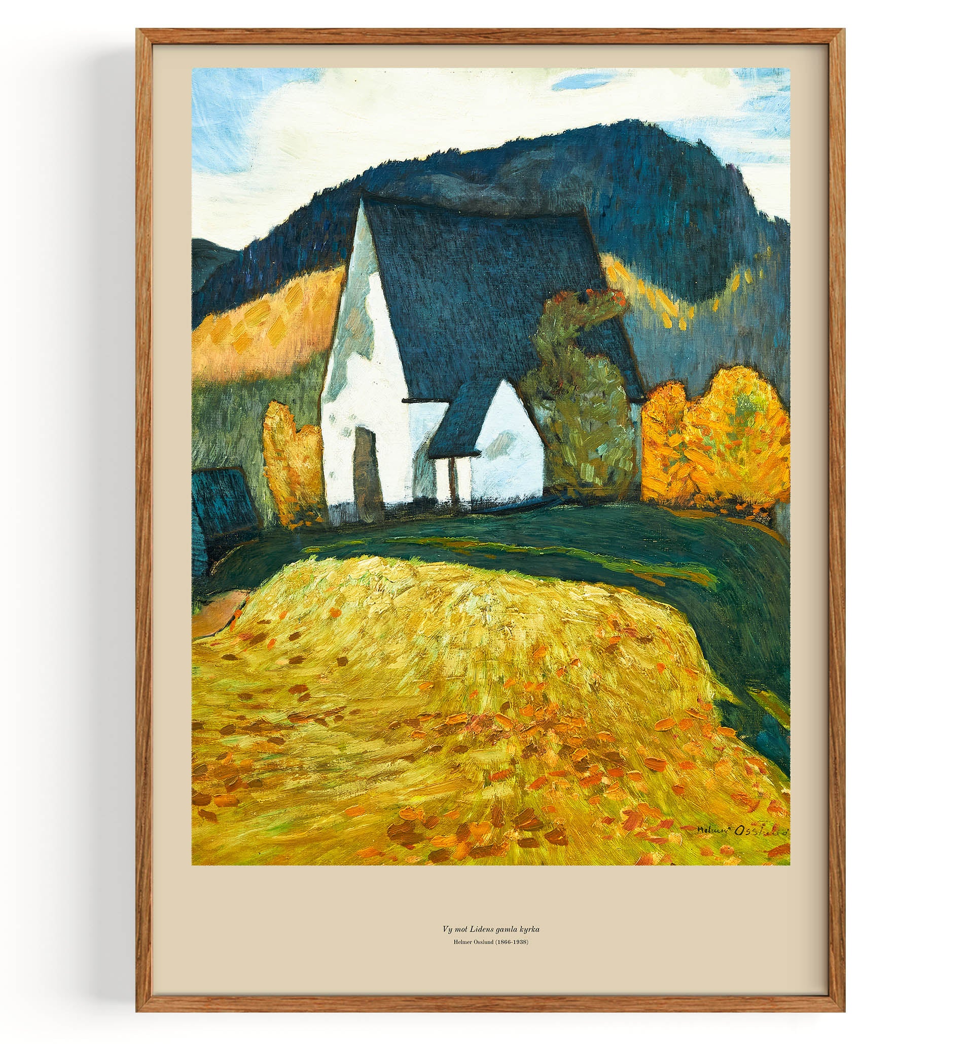 Vy mot Lidens gamla kyrka (1866-1938)