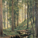 Stroom in het bos (op de heuvel) (1880)