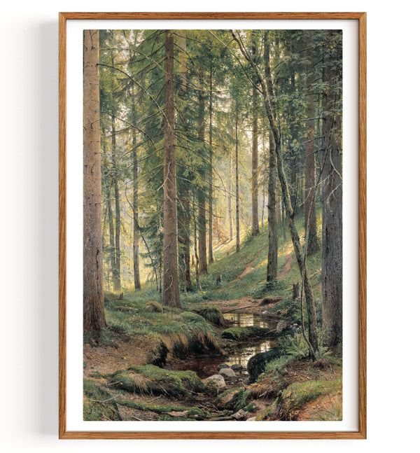 Ruisseau dans la forêt (à flanc de colline) (1880)