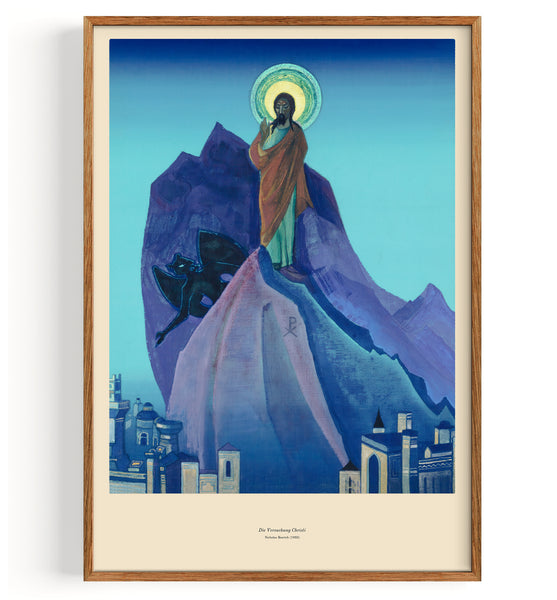 The Temptation of Christ (1933) by Nicholas Roerich Fine Art Print