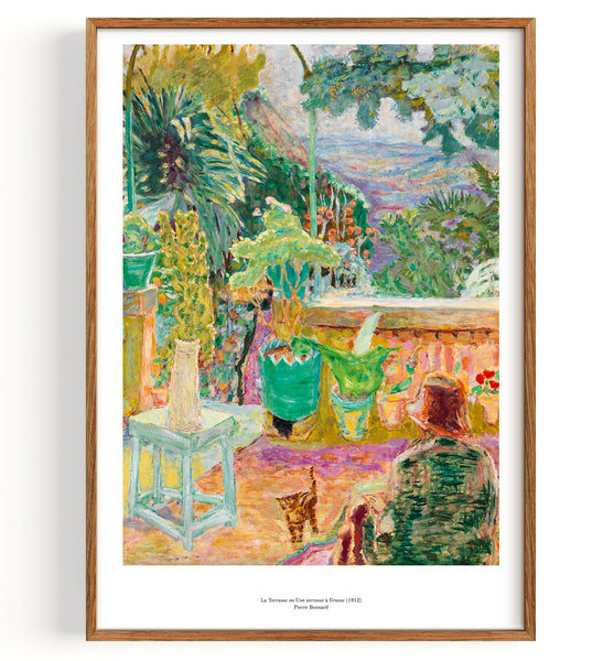 La Terrasse ou Une terrasse à Grasse (1912) by Pierre Bonnard Fine