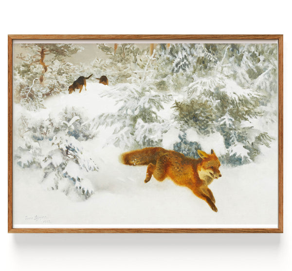 Ravin en pays de neige avec cheminée (1860-1939)