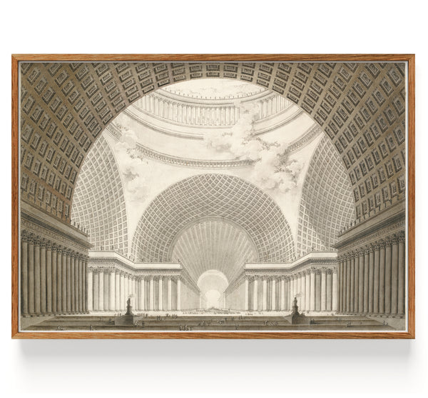 Perspective intérieure d'une église métropolitaine (1781)