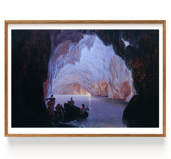 The Blue Grotto on Capri (1835) by Heinrich Jakob Fried Fine Art