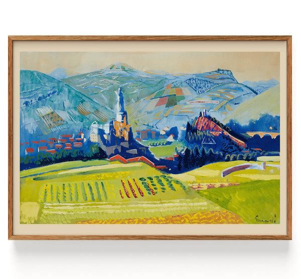 Les chutes de Grönskande avec ses montagnes blanches (1889-1946)