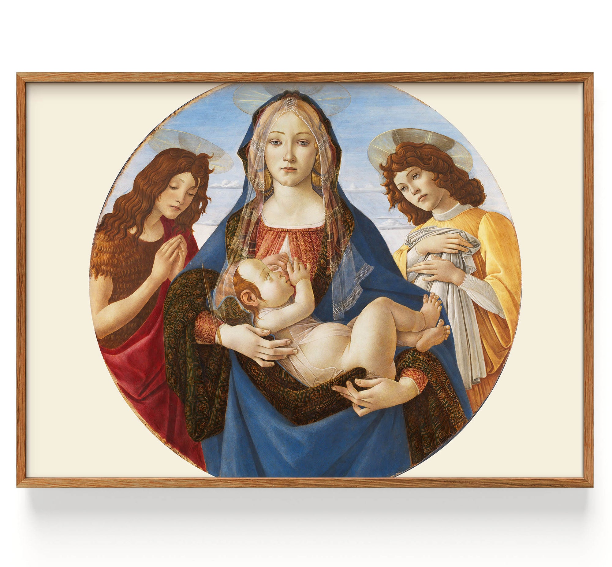 La Vierge à l'Enfant avec saint Jean et un ange (1490)