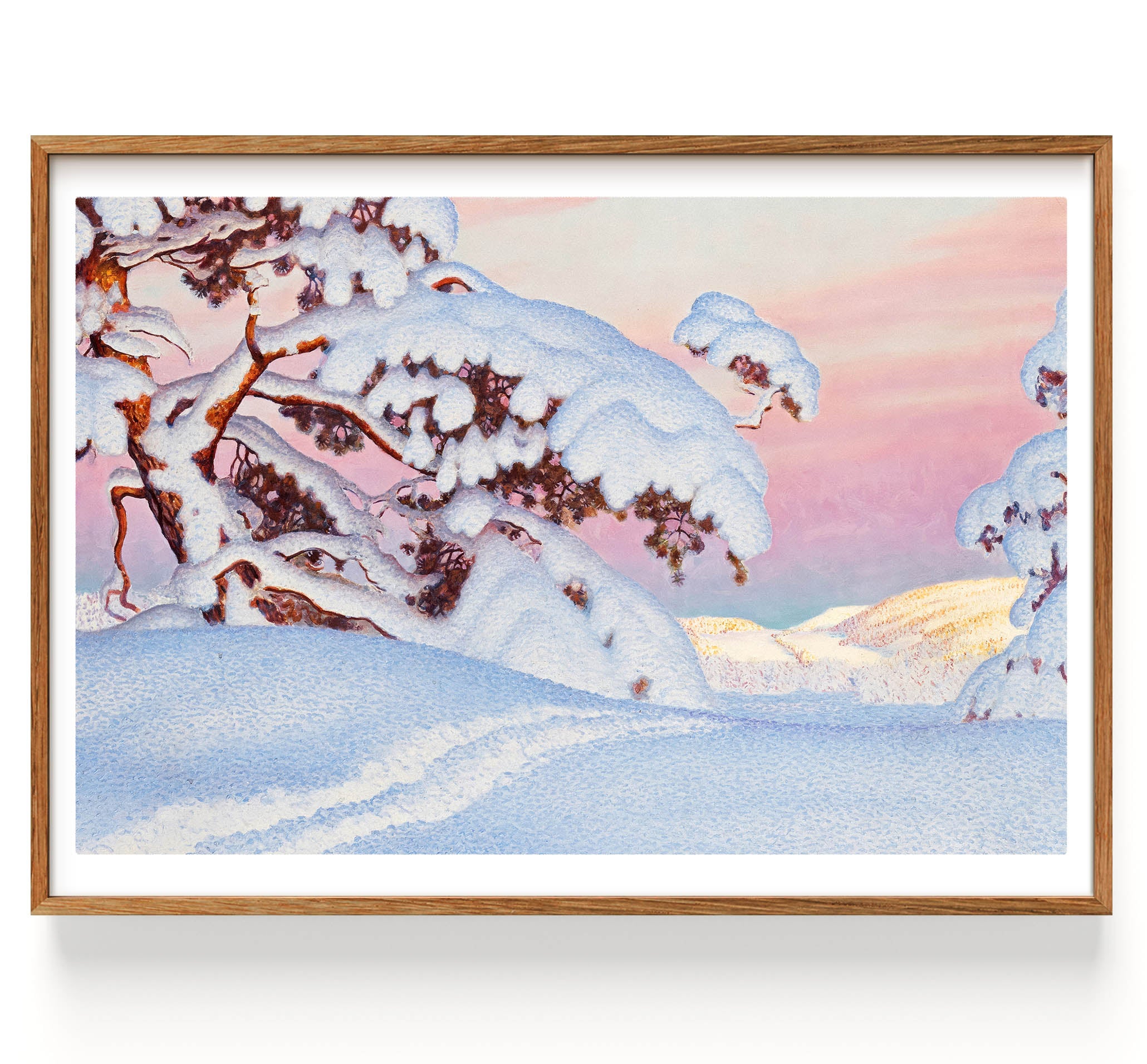 Winter Landscape (1889-1948) by gustaf fjaestad Fine Art Print