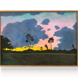 Coucher de soleil, nuages ​​bleus (1918)